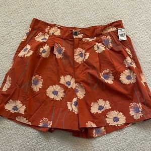 Obey Rust Floral High Rise Shorts